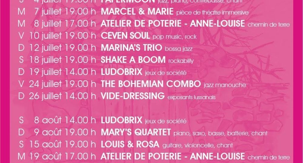 Animations & Concerts -Jardin de Lussan_Lussan