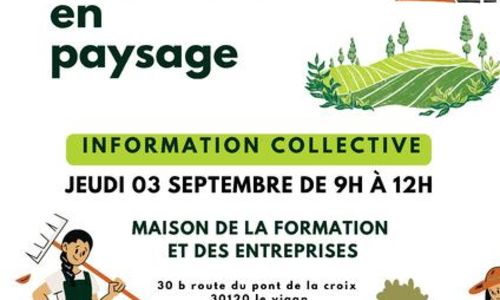 Info collective BP Agricole &laquo; Ouvrier sp&eacute;cialis&eacute; en paysage &raquo;