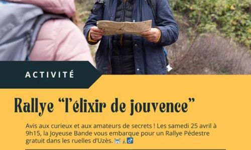 Rallye p&eacute;destre - L'Elixir de jouvence