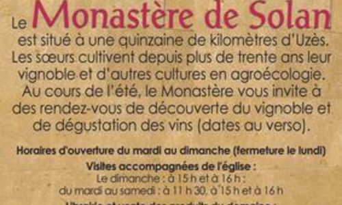Visite comment&eacute;e du domaine de Solan et d&eacute;gustation des vins