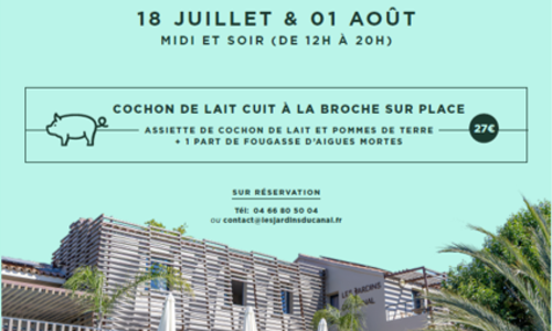 Inauguration de la terrasse - H&ocirc;tel Les Jardins du Canal