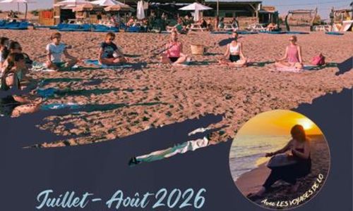 Effet Yoga &agrave; l'Oyat plage