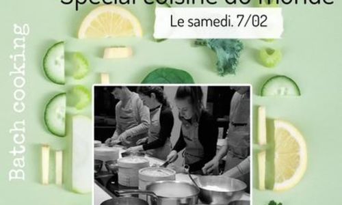 Atelier Cuisine "Mes plats de la semaine pr&ecirc;t en 3h"- th&egrave;me Recettes de Printemps