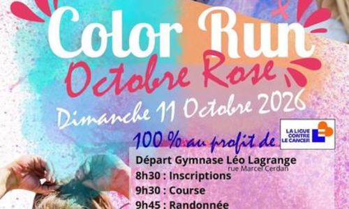 Color run octobre rose &agrave; Laudun
