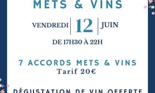 Soir&eacute;e "Accords mets et vins"