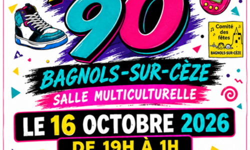 Soir&eacute;e Ann&eacute;es 90 &agrave; Bagnols sur C&egrave;ze