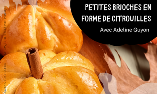 Atelier cuisine petites brioches en forme de citrouilles