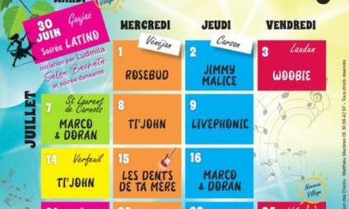 Les Estiv'Dredis de V&eacute;n&eacute;jan