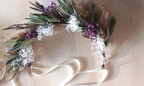 Atelier - Je fabrique ma couronne v&eacute;g&eacute;tale