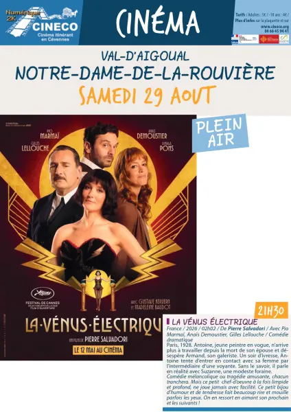 La V&eacute;nus &eacute;lectrique, film en plein air