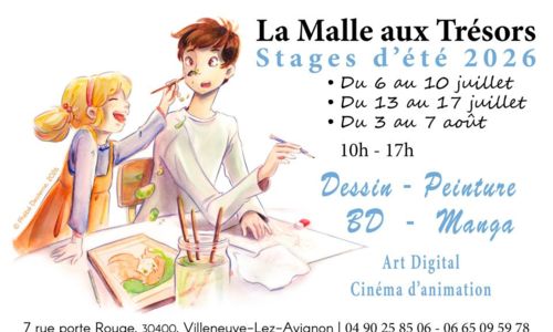 Stage d'&eacute;t&eacute; aux Ateliers de la Malle aux Tr&eacute;sors