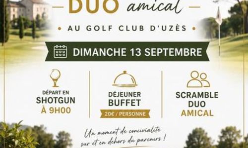 Scramble duo amical au Golf Club d'Uz&egrave;s