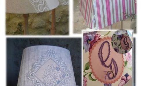 Atelier dentelle - Cr&eacute;ation d'un abat jour