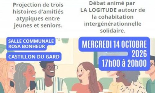 Semaine Bleue -Soir&eacute;e D&eacute;bats Interg&eacute;n&eacute;rationnels - Castillon-du-Gard