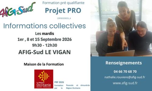 &laquo; Projet PRO &raquo; : trois infos collectives pour construire son projet professionnel