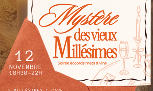 Myst&egrave;re des Vieux Mill&eacute;simes - Soir&eacute;e accords mets & vins