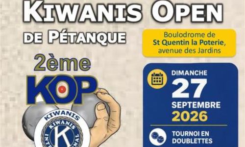 Kiwanis Open de P&eacute;tanque