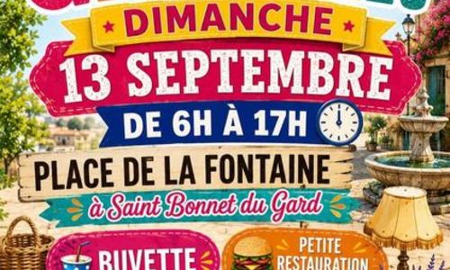 Vide-grenier &agrave; Saint Bonnet du Gard