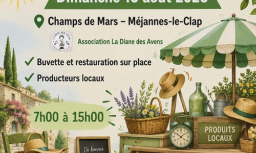 Vide-grenier &agrave; M&eacute;jannes-le-Clap