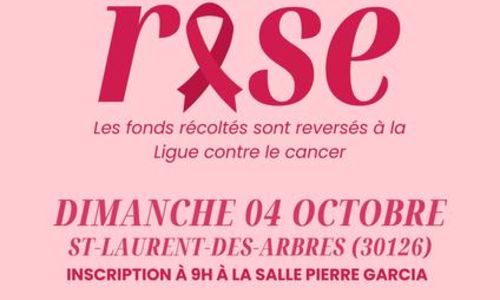 Octobre rose &agrave; St Laurent des Arbres