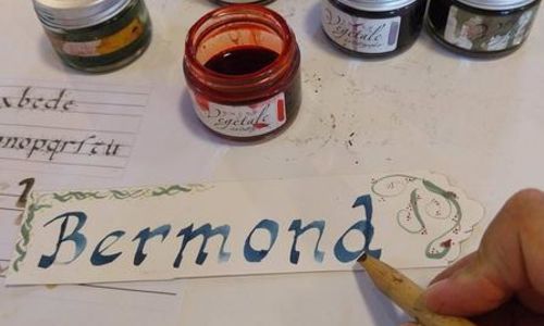 Atelier calligraphie du ch&acirc;teau de Sommi&egrave;res