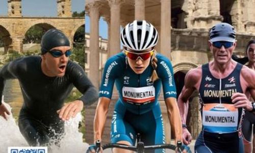 Triathlon monumental N&icirc;mes-Pont du Gard