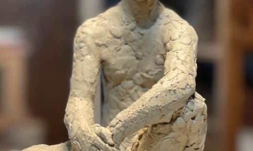 Mazet en famille dans le jardin - Atelier de Sculpture