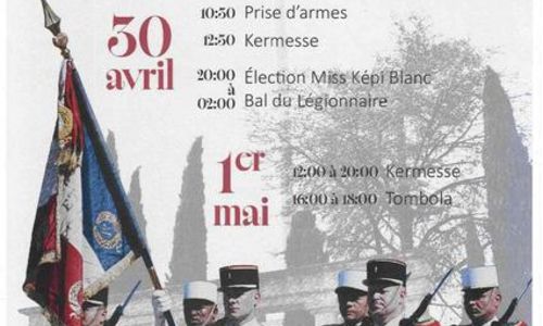 Journ&eacute;es de c&eacute;l&eacute;bration de la bataille de Camerone &agrave; Laudun l'Ardoise