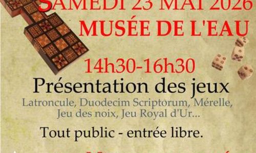 Animation Jeux de table antiques et m&eacute;di&eacute;vaux