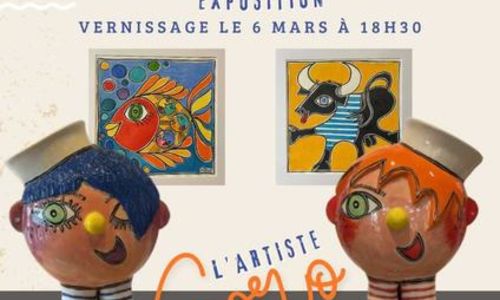 Exposition sculpture / peinture artiste GORO