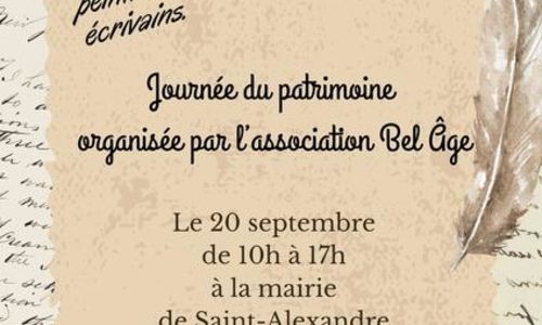 Journ&eacute;es du patrimoine &agrave; St Alexandre