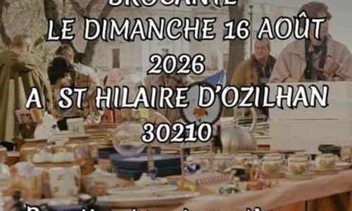 Vide-grenier et brocante &agrave; Saint-Hilaire-d'Ozilhan