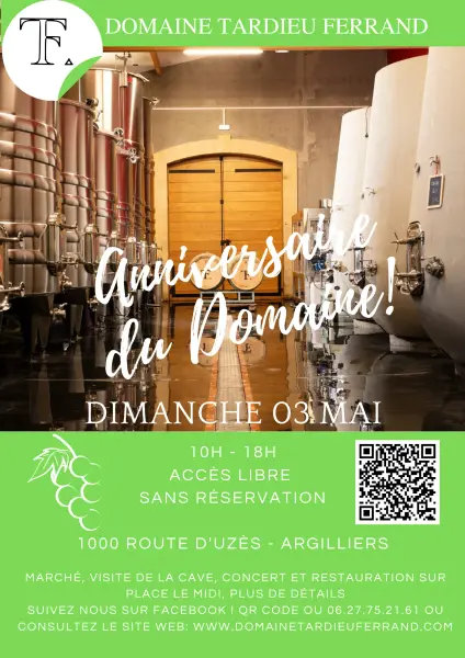 Anniversaire du domaine