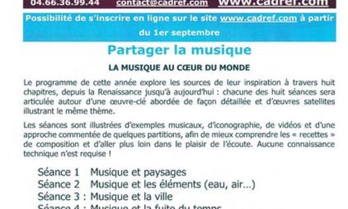 cours "Partager la musique"