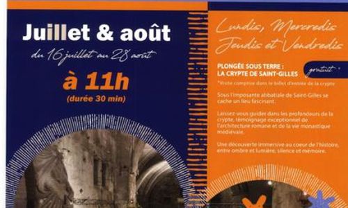 Visite guid&eacute;e : La crypte de l'abbatiale de Saint-Gilles