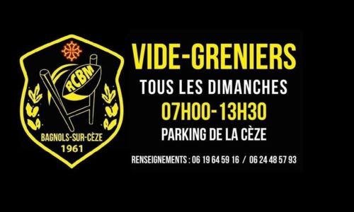Vide grenier du rugby Club &agrave; Bagnols
