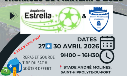 Stage de Football (U6 &agrave; U13)