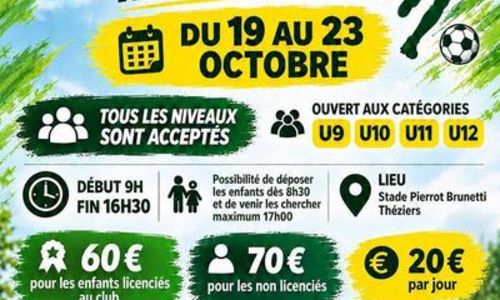 Stage de football enfants