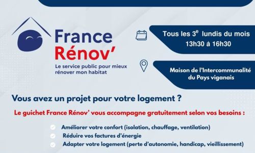 Permanences France R&eacute;nov' en Pays viganais