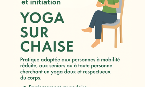 Atelier d&eacute;couverte Yoga sur chaise