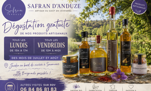 D&eacute;couvrez l'univers du Safran d'Anduze lors d'une d&eacute;gustation offerte