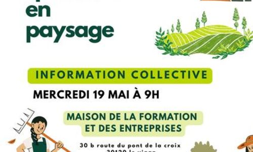 Information collective : formation "Ouvrier sp&eacute;cialis&eacute; en paysage"
