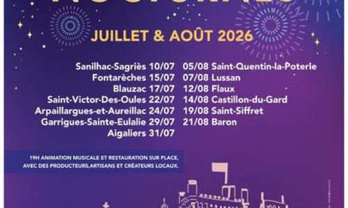 March&eacute; nocturne &agrave; Aigaliers