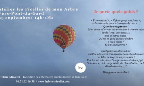 Atelier - Des histoires de Poids