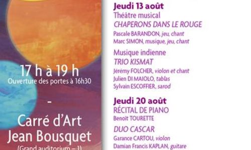 Concerts des anciens &eacute;l&egrave;ves du conservatoire - Jeudis de N&icirc;mes