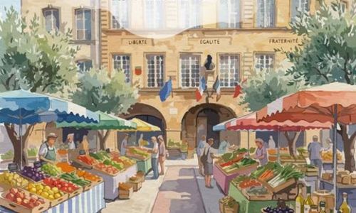 March&eacute; proven&ccedil;al de Bagnols-sur-C&egrave;ze