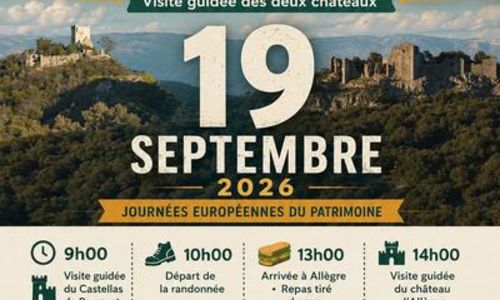Journ&eacute;es Europ&eacute;ennes du Patrimoine 2026 &ndash; Randonn&eacute;e patrimoniale du Castellas de Bouquet au Castrum d'All&egrave;gre