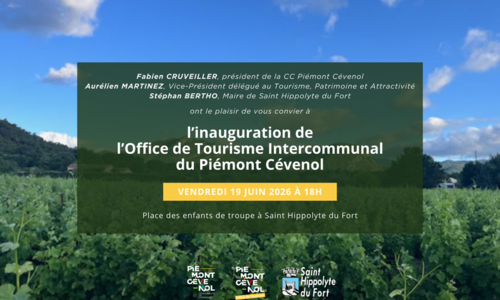 Inauguration Office de Tourisme Intercommunal du Pi&eacute;mont C&eacute;venol
