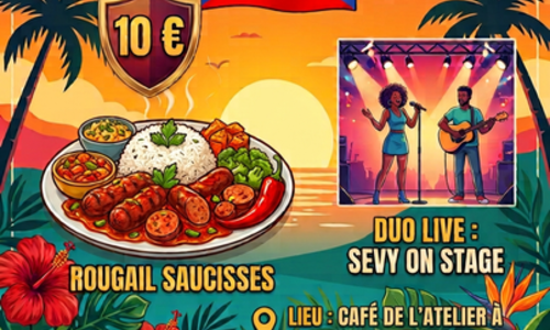 Soir&eacute;e r&eacute;unionnaise & live : gougail saucisses !