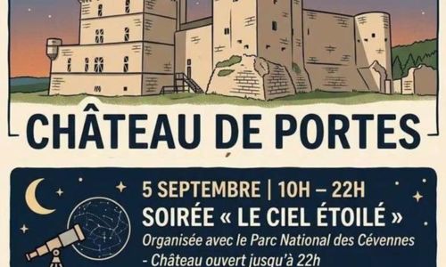 Soir&eacute;e - Le Ciel &Eacute;toil&eacute; au Ch&acirc;teau de Portes